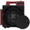 Image of XPOWER Bounce Blowers & Accessories Red X-2480A Professional 3-Stage HEPA Mini Air Scrubber by XPOWER 848025051313 X-2480A-Red